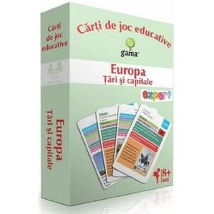 Carti de joc educative - Europa. Tari si capitale | imagine