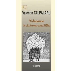 35 de poeme in cautarea unui titlu | Valentin Talpalaru imagine