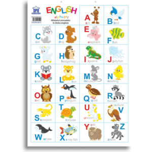 Plansa - Alfabetul animalelor in limba engleza | imagine