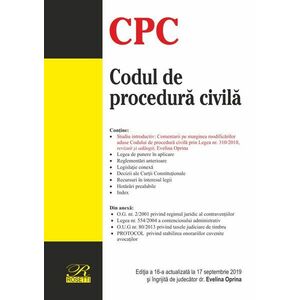 Codul de procedură civila | Evelina Oprina imagine
