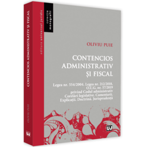 Contencios administrativ si fiscal 2019 | Oliviu Puie imagine