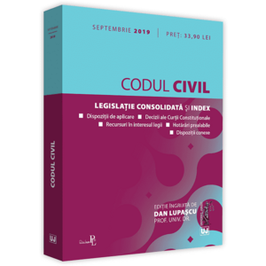 Codul civil: septembrie 2019 | Prof. univ. dr. Dan Lupascu imagine