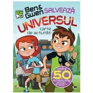 Ben & Gwen salveaza universul.Carte de activitati cu autocolante | imagine