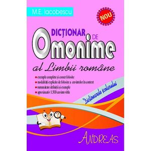 Dictionar de omonime al limbii romane | M.E. Iacobescu imagine