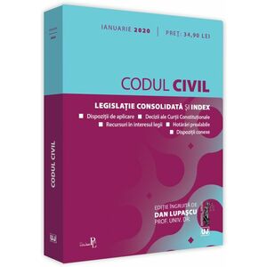 Codul civil - ianuarie 2020 | Prof. univ. dr. Dan Lupascu imagine