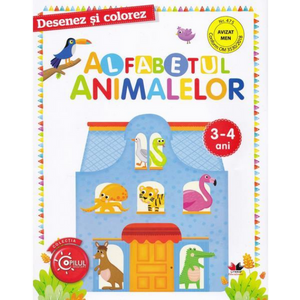 Desenez si colorez. Alfabetul animalelor 3-4 ani | imagine