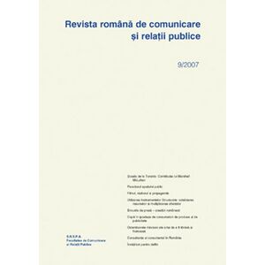 Revista romana de comunicare si relatii publice nr. 9 / 2007 | imagine