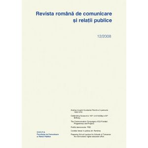 Revista romana de comunicare si relatii publice nr. 12 / 2008 | imagine