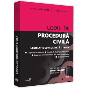 Codul de procedura civila. Septembrie 2020 | imagine
