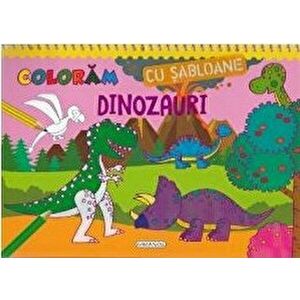 Desenez dinozauri - cu sabloane imagine