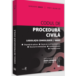 Codul de procedura civilă. Ianuarie 2021 imagine