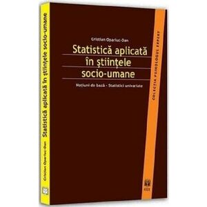 Statistica aplicata in stiintele socio-umane | Cristian Opariuc-Dan imagine