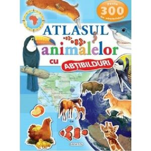 Atlasul animalelor cu abtibilduri imagine