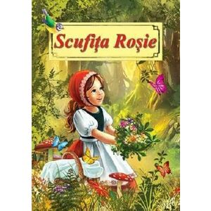 Scufita Rosie - Fratii Grimm (carte de colorat) imagine