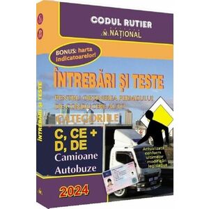 Intrebari si teste C+D pentru obtinerea permisului de conducere - Camioane, autobuze imagine