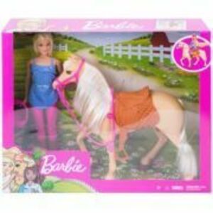 Barbie set papusa cu cal imagine