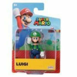 Figurina articulata, 6cm, Nintendo Mario, Standing Luigi imagine