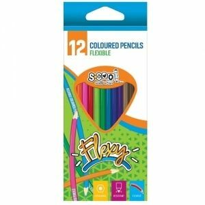 Creioane colorate flexibile Flexy 12 culori/set, S-Cool imagine