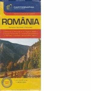 Harta turistica si rutiera Romania imagine