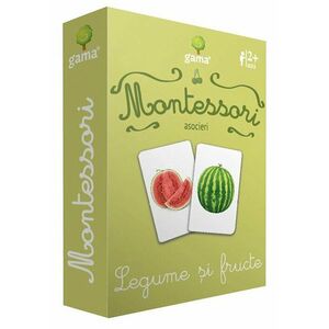 Legume şi fructe. Cărţi de joc Montessori imagine