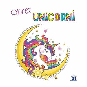Colorez unicorni - carte de colorat imagine