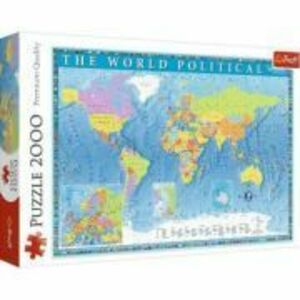 Puzzle harta politica a lumii 2000 de piese, Trefl imagine