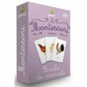 Carti de joc Montessori. Vocabular. Familii de animale imagine