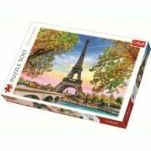 Puzzle romanticul Paris 500 de piese, Trefl imagine