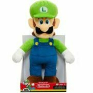Jucarie de plus, 50cm, Nintendo Super Mario, Luigi imagine