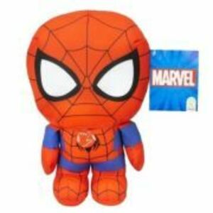 Jucarie de plus cu sunet, 28cm Marvel Spiderman imagine