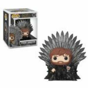 Figurina Funko POP! Deluxe edition, 15 cm, Game of Thrones - Tyrion Sitting on Iron Throne 71 imagine