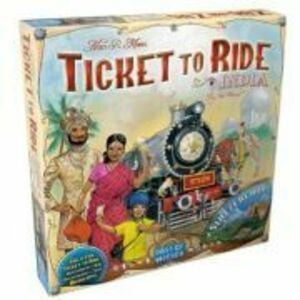 Joc de societate, Ticket to Ride, extensie, Collection India & Swiss, limba engleza imagine