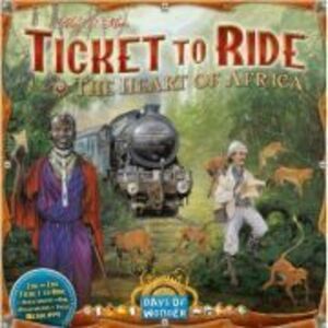 Joc de societate, Ticket to Ride, extensie, Collection Heart of Africa, limba engleza imagine