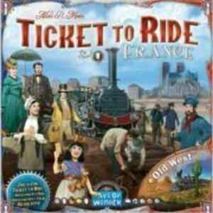 Joc de societate, Ticket to Ride, extensie, Collection France & Old West, limba engleza imagine