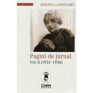 Pagini de jurnal Vol.2 (1931-1936) - Simona Lahovary imagine