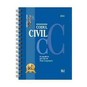 Codul civil Ianuarie 2024 Ed. Spiralata - Dan Lupascu imagine