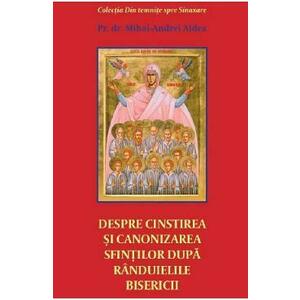 Despre cinstirea si canonizarea sfintilor dupa randuielile Bisericii - Mihai-Andrei Aldea imagine