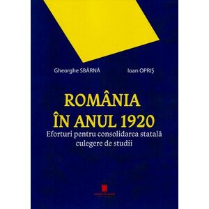Romania in anul 1920. Eforturi pentru consolidarea statala. Culegere de studii imagine