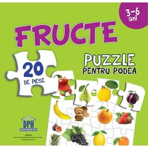 Puzzle pentru podea - Fructe | Didactica Publishing House imagine