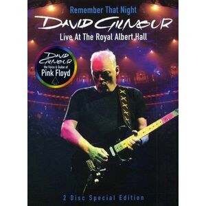 Remember That Night. Live At The Royal Albert Hall (DVD Slipcase) | David Gilmour imagine
