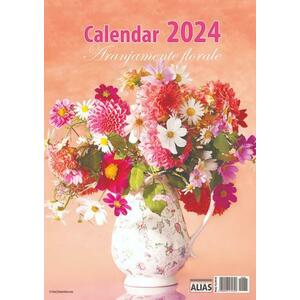Calendar aranjamente florale 12 file 2024 imagine
