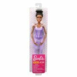 Papusa Barbie balerina creola cu costum lila imagine