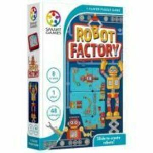 Joc de logica Robot Factory, cu 48 de provocari, limba romana imagine