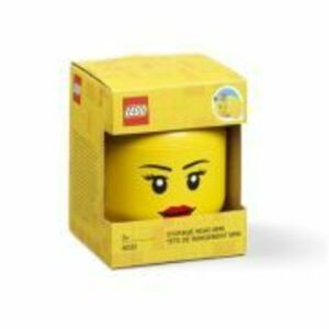 Mini cutie depozitare cap minifigurina LEGO fata imagine