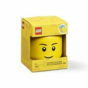 Mini cutie depozitare cap minifigurina LEGO baiat imagine