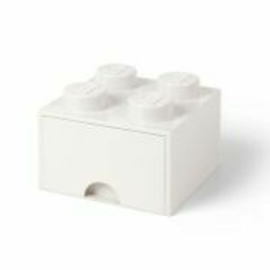 Cutie depozitare LEGO 2x2 cu sertar alb 40051735 imagine