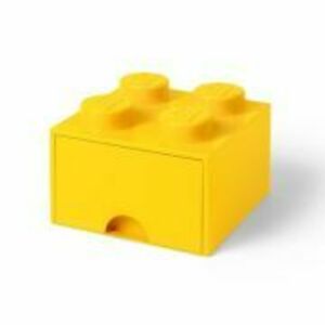 Cutie depozitare LEGO 2x2 cu sertar galben 40051732 imagine