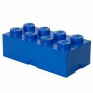 Cutie depozitare LEGO 2x4 albastru inchis imagine