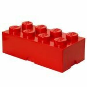 Cutie depozitare LEGO 2x4 rosu imagine