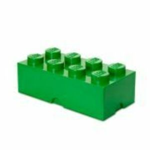 Cutie depozitare LEGO 2x4 verde inchis imagine